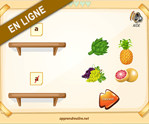 Lecture, le son a dans les noms des fruits et légumes