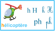Apprendre à lire, la lettre h - ph